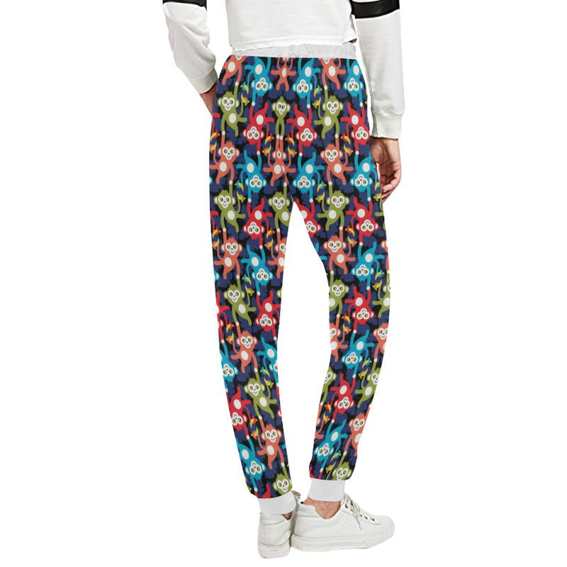 Monkey Colorful Design Themed Print Unisex Sweatpants - JTAMIGO.COM