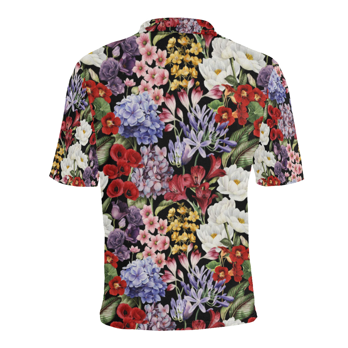 Summer Floral Pattern Print Design SF04 Men Polo Shirt - JTAMIGO.COM