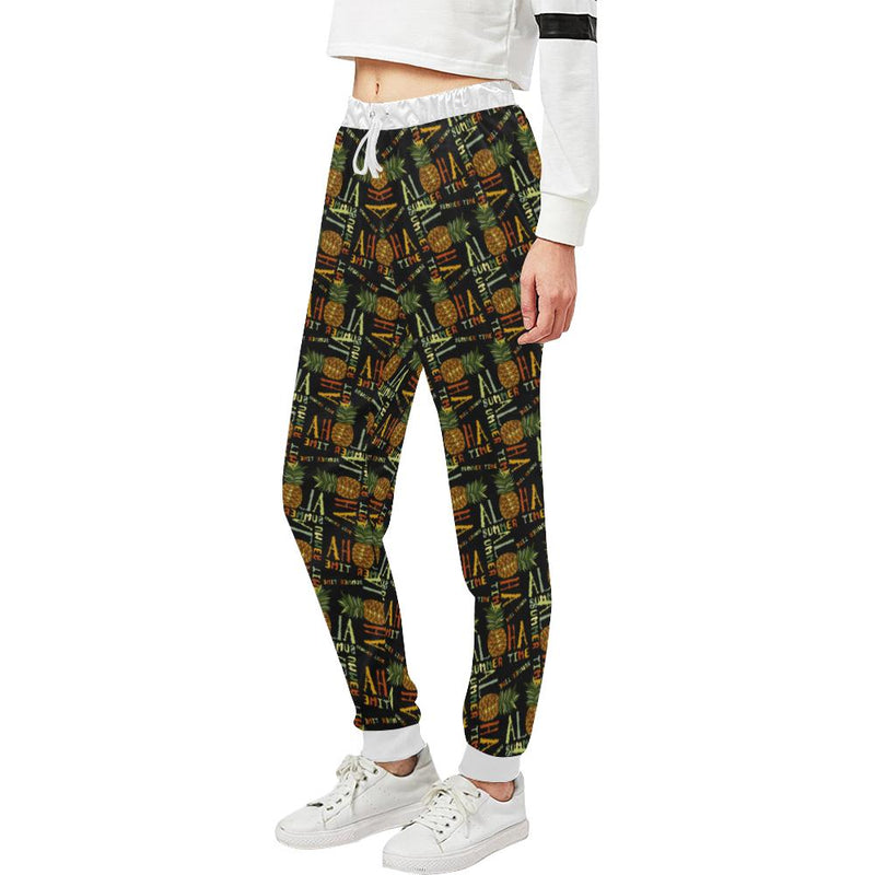 Aloha Hawaii Time Design Themed Print Unisex Sweatpants - JTAMIGO.COM