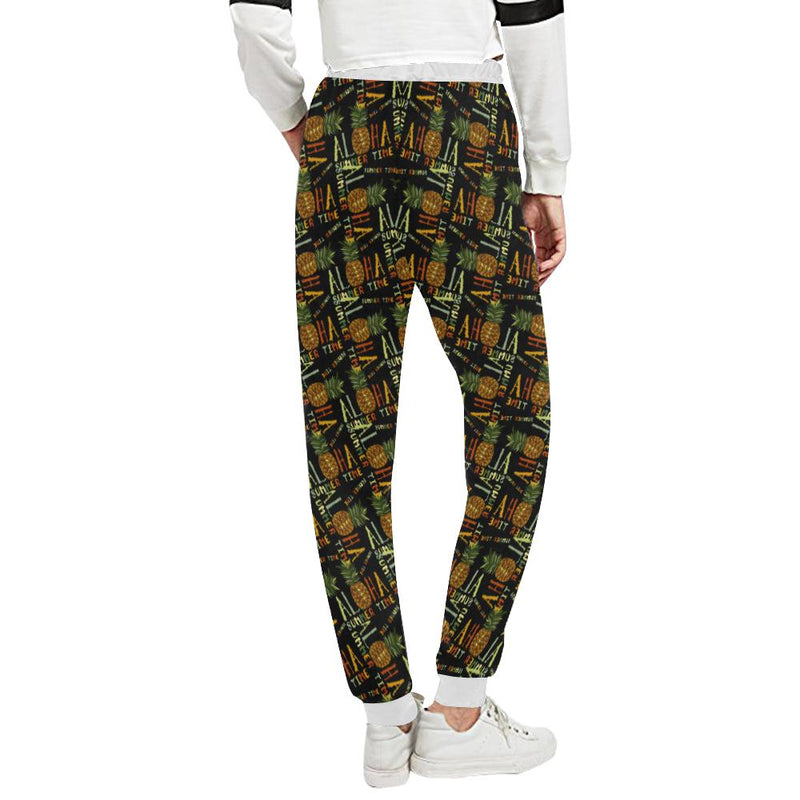 Aloha Hawaii Time Design Themed Print Unisex Sweatpants - JTAMIGO.COM