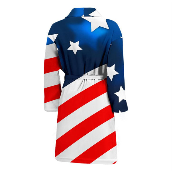 American flag Style Men Bathrobe - JTAMIGO.COM