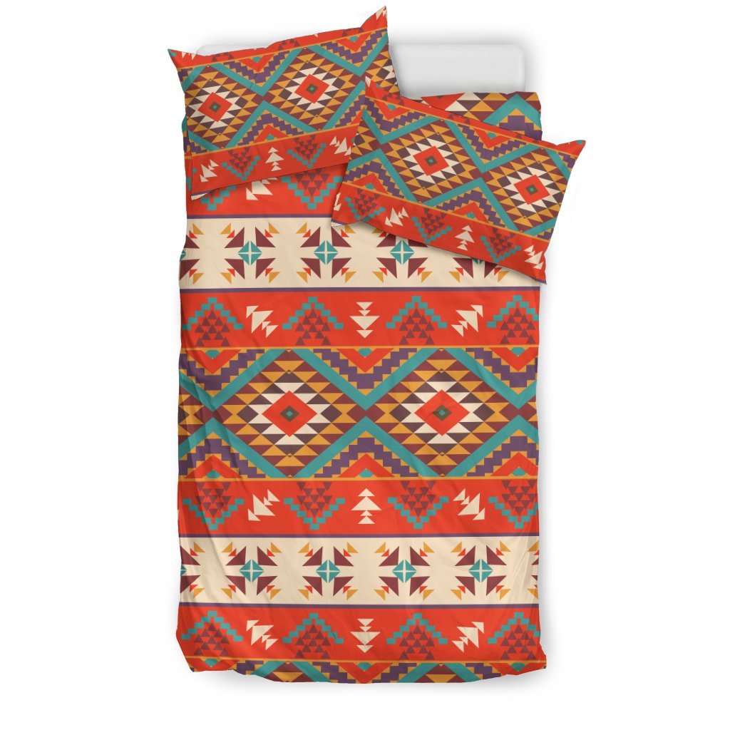 Aztec Red Print Pattern Bedding Set - JTAMIGO.COM