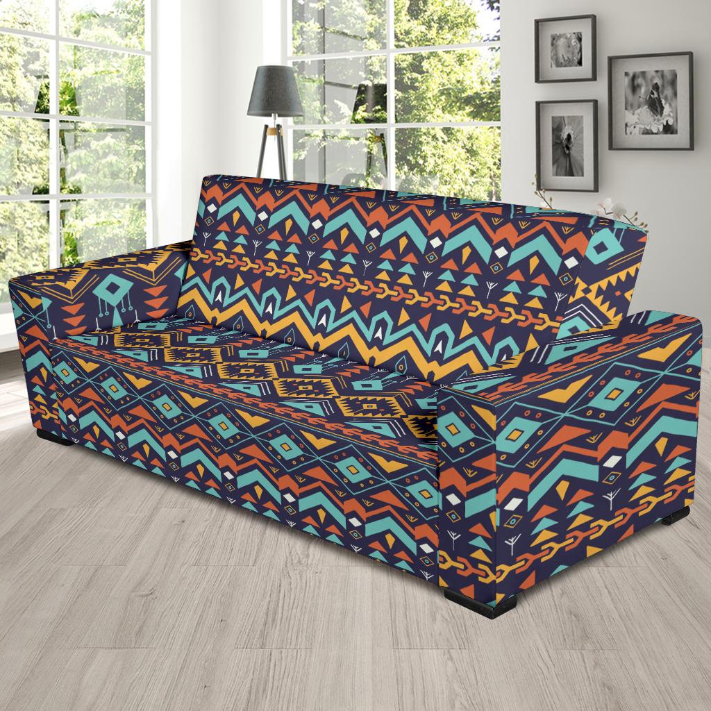 Aztec Style Print Pattern Sofa Slipcover - JTAMIGO.COM