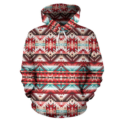 Aztec Western Style Print Pattern Pullover Hoodie - JTAMIGO.COM
