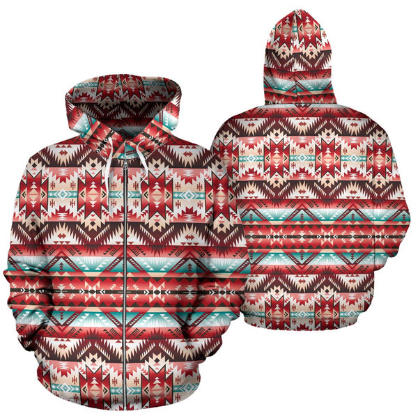 aztec design hoodie