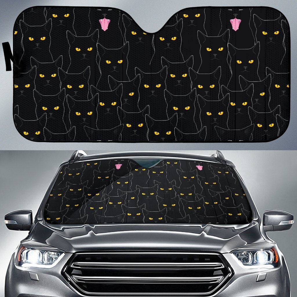 black car sun shade