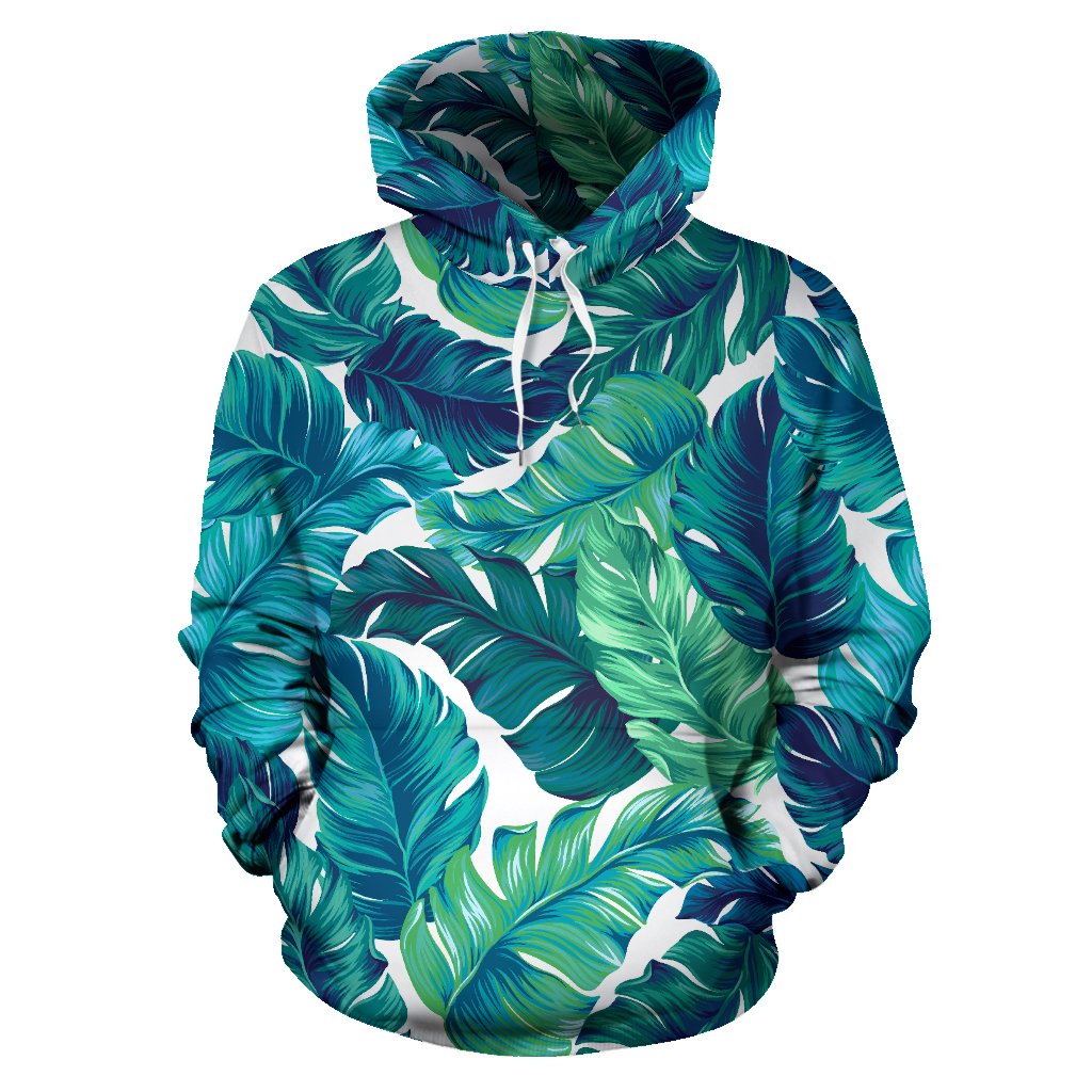 Brightness Tropical Palm Leaves Pullover Hoodie - JTAMIGO.COM