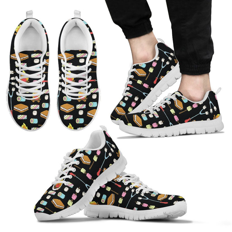 Camping Campfire Marshmallows Men Sneakers - JTAMIGO.COM