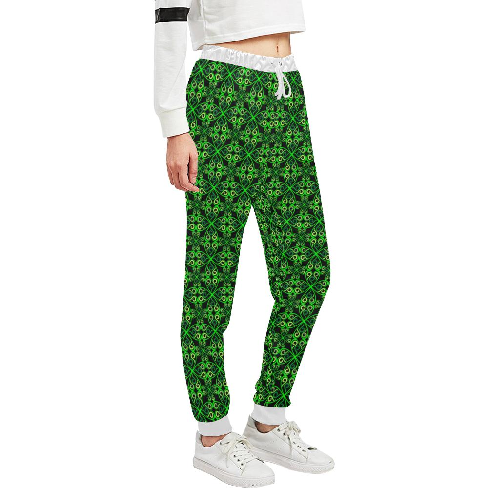 Celtic Green Neon Design Unisex Sweatpants - JTAMIGO.COM