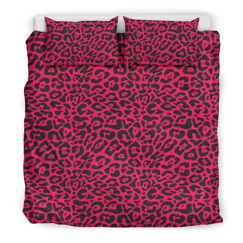 Cheetah Pink Print Pattern Bedding Set - JTAMIGO.COM