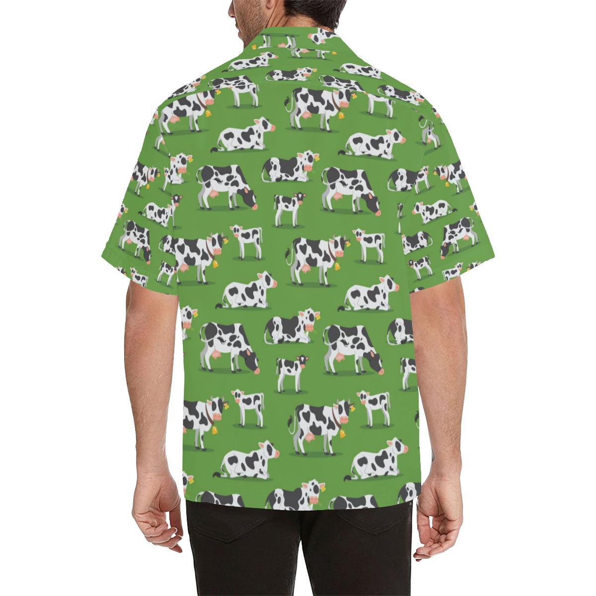 Cow Happy Print Pattern Hawaiian Shirt - JTAMIGO.COM