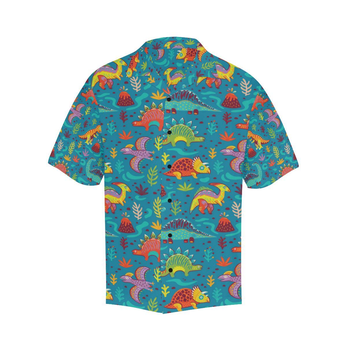 Dinosaur Cartoon Style Hawaiian Shirt - JTAMIGO.COM