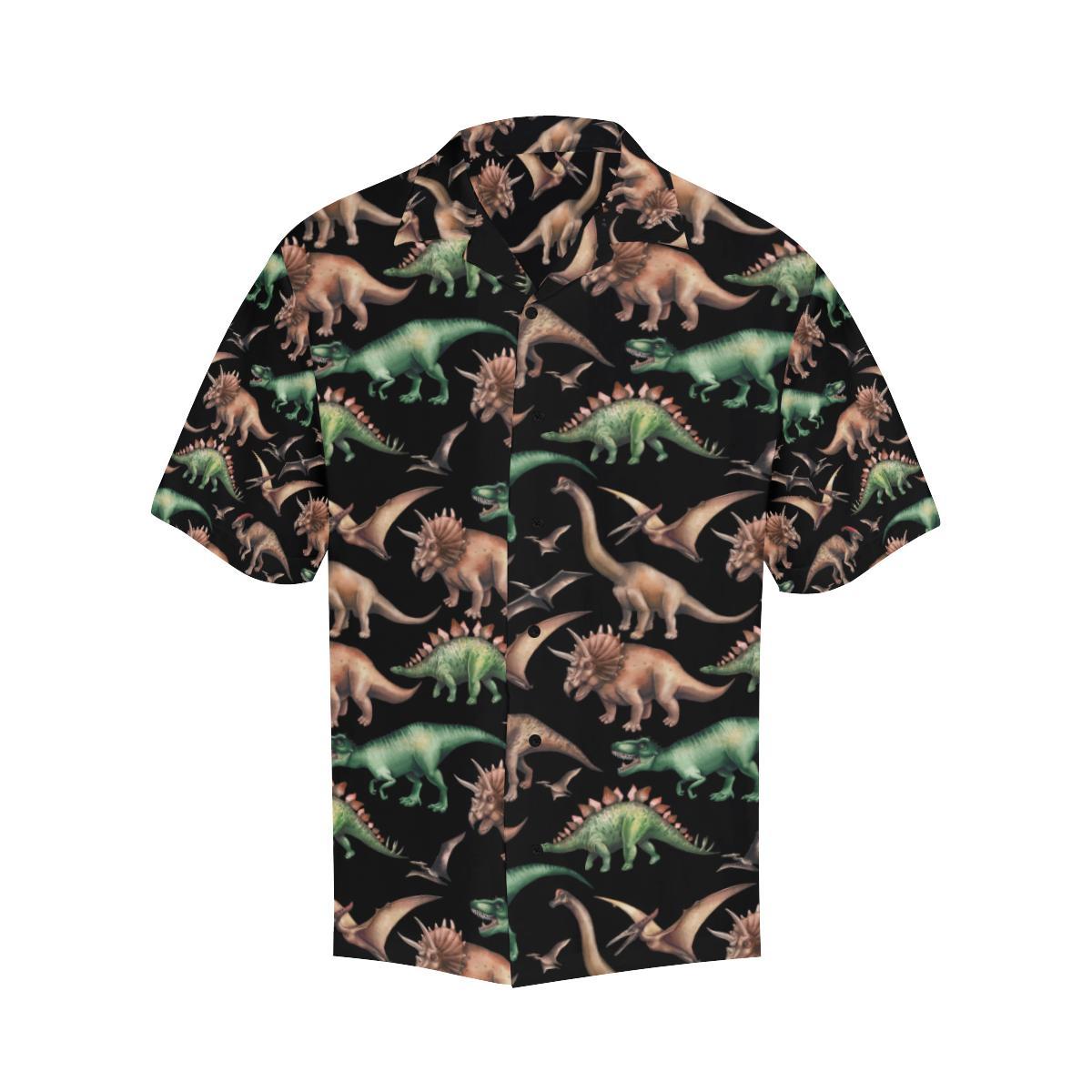 Dinosaur Print Pattern Hawaiian Shirt - JTAMIGO.COM