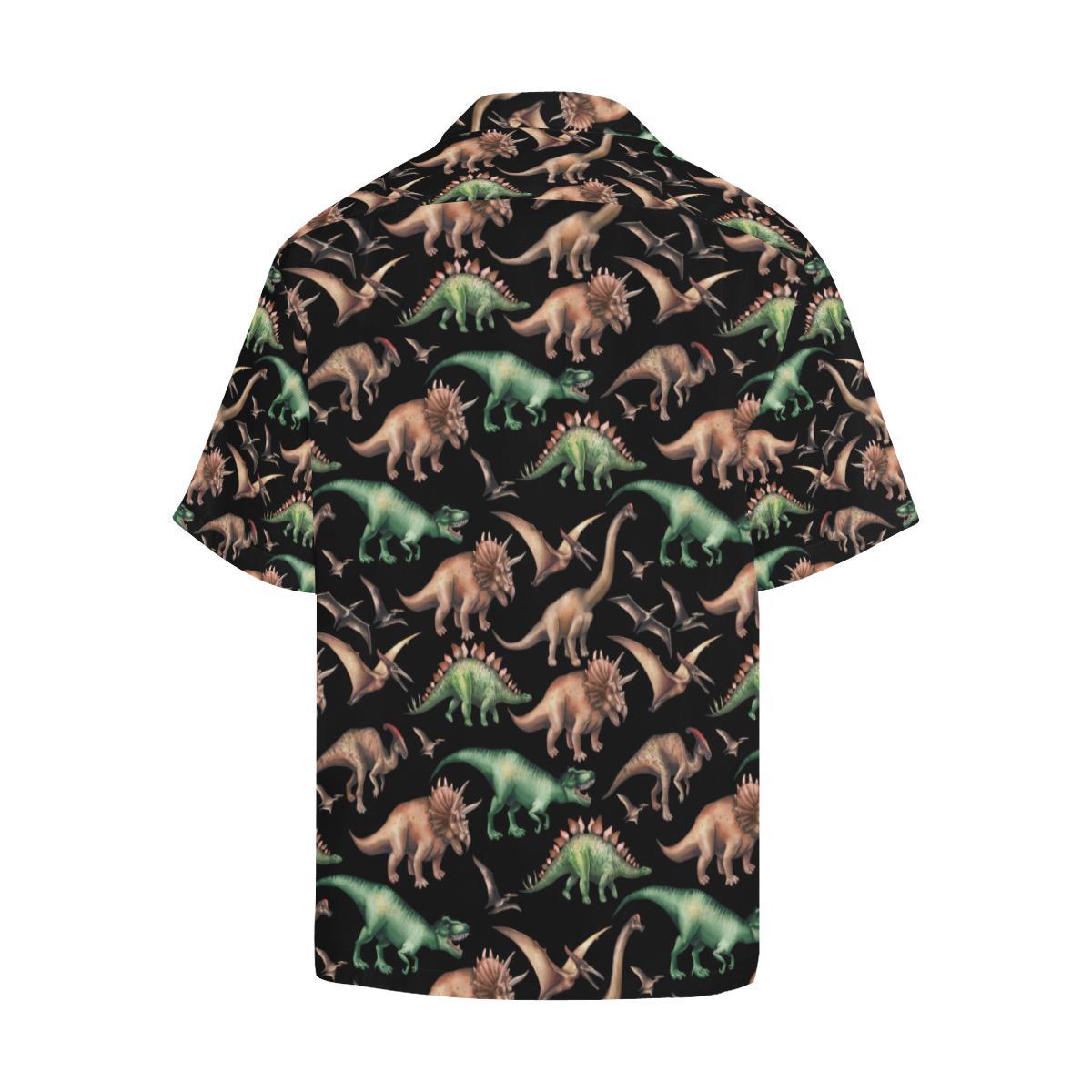 Dinosaur Print Pattern Hawaiian Shirt - JTAMIGO.COM