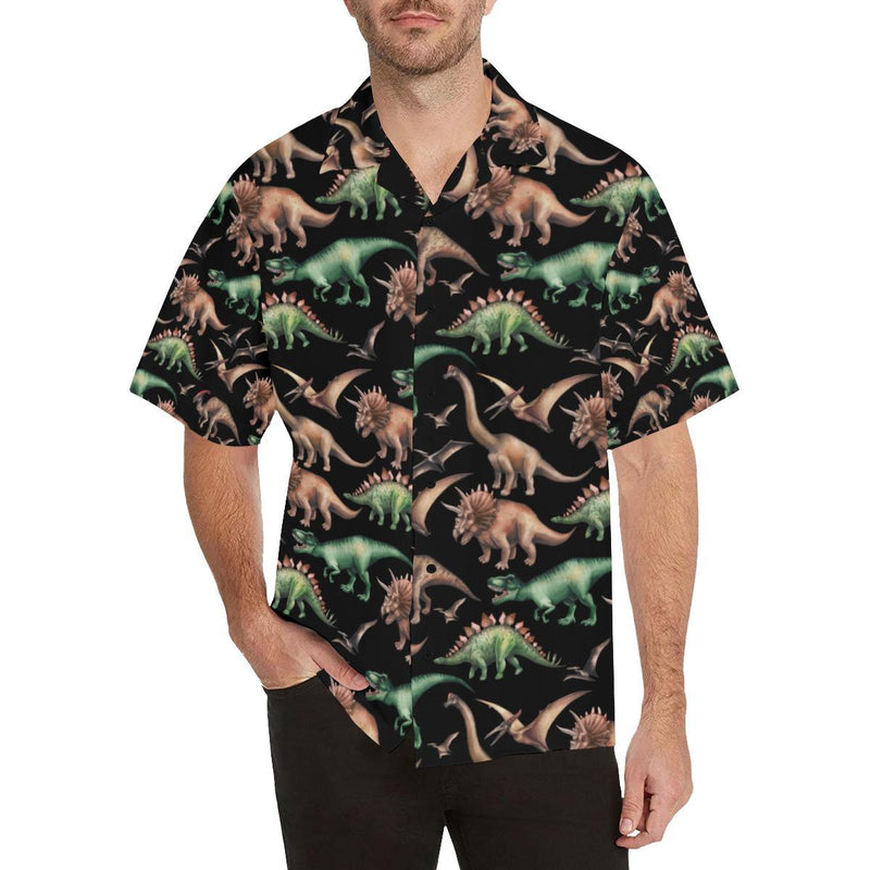 Dinosaur Print Pattern Hawaiian Shirt - JTAMIGO.COM