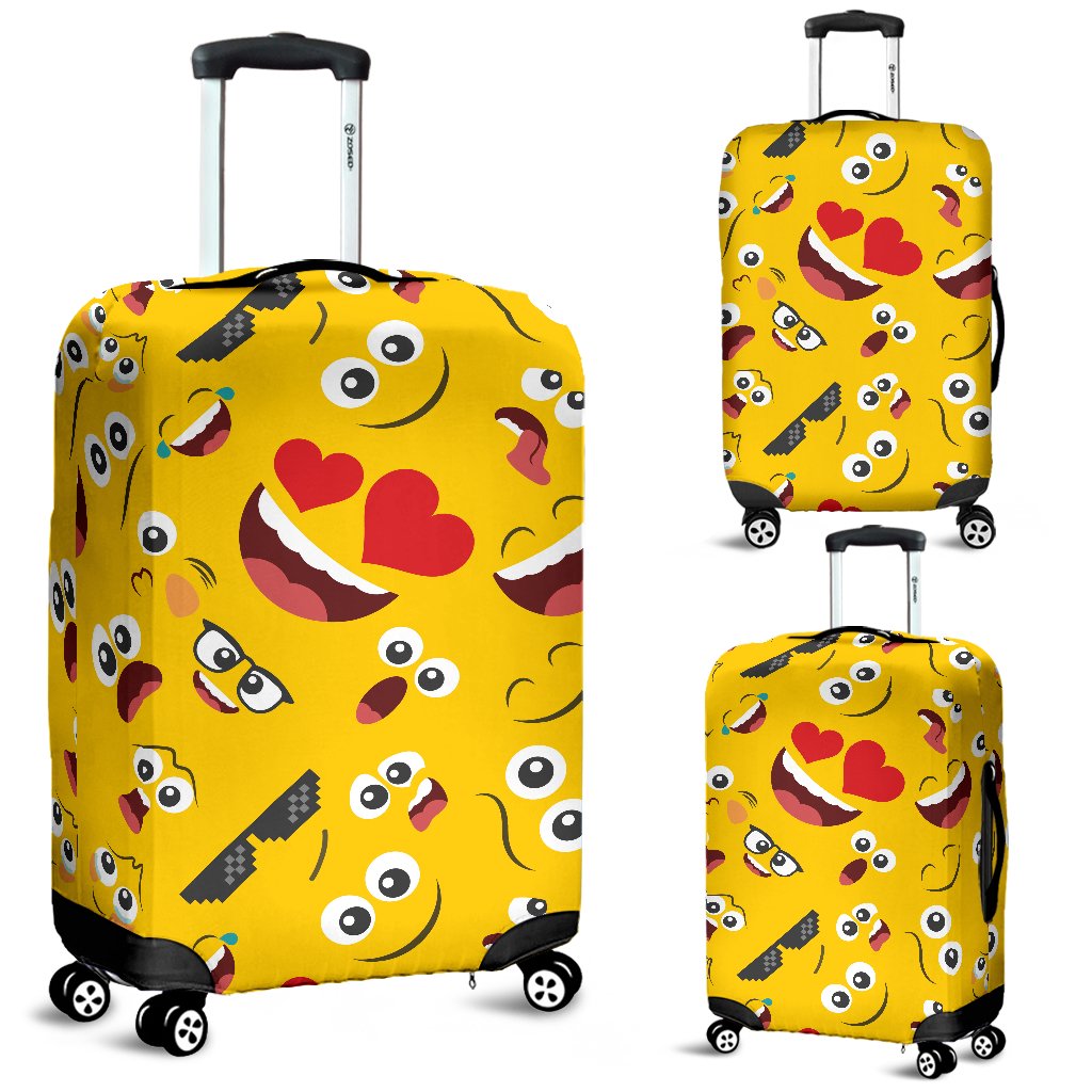 Emoji Face Print Pattern Luggage Cover Protector – JTAMIGO.COM