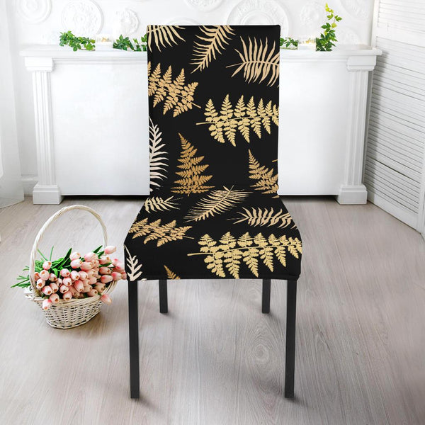 Fern Leave Bright Print Pattern Dining Chair Slipcover ...