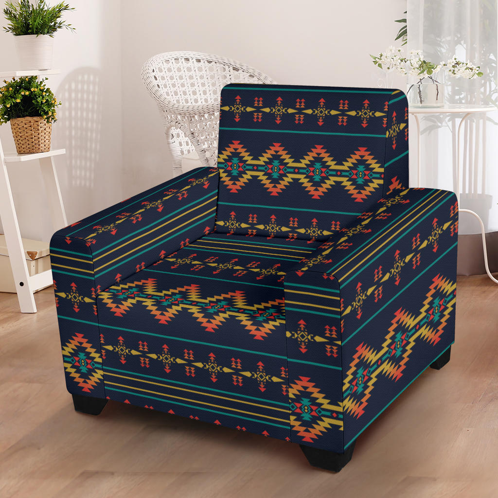 Southwest American Design Themed Print Armchair Slipcover - JTAMIGO.COM