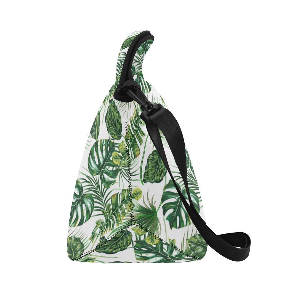 Green Pattern Tropical Palm Leaves Neoprene Lunch Bag - JTAMIGO.COM