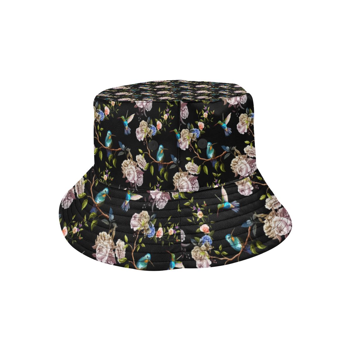 Hummingbird Flower Themed Print Unisex Bucket Hat – JTAMIGO.COM