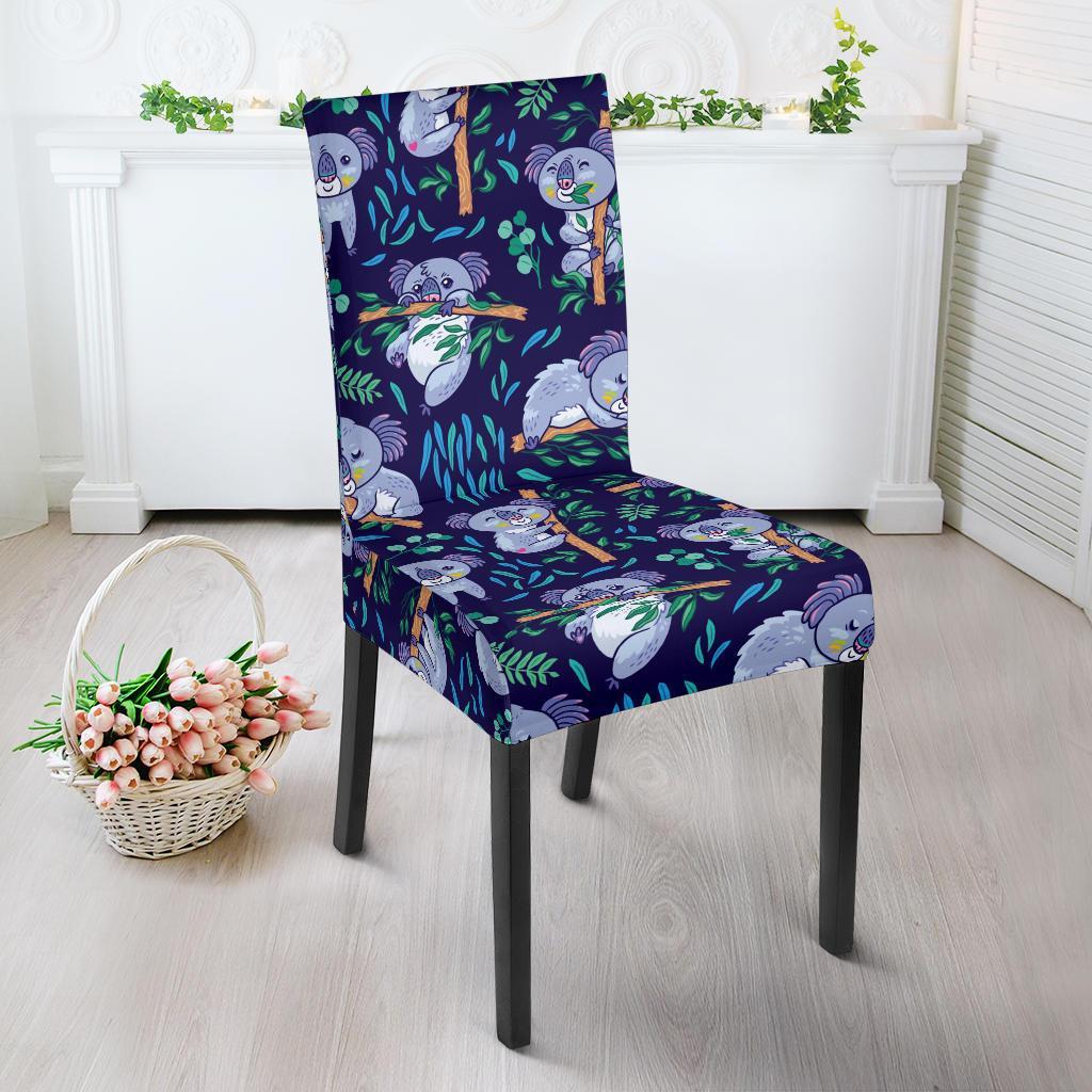 Koala Themed Design Print Dining Chair Slipcover - JTAMIGO.COM