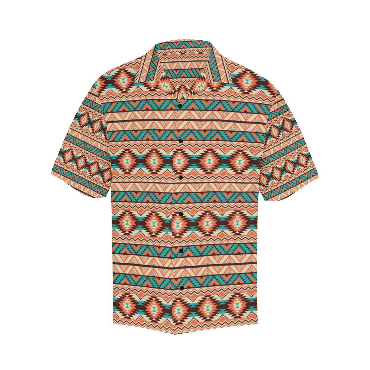 Navajo Western Style Print Pattern Hawaiian Shirt - JTAMIGO.COM