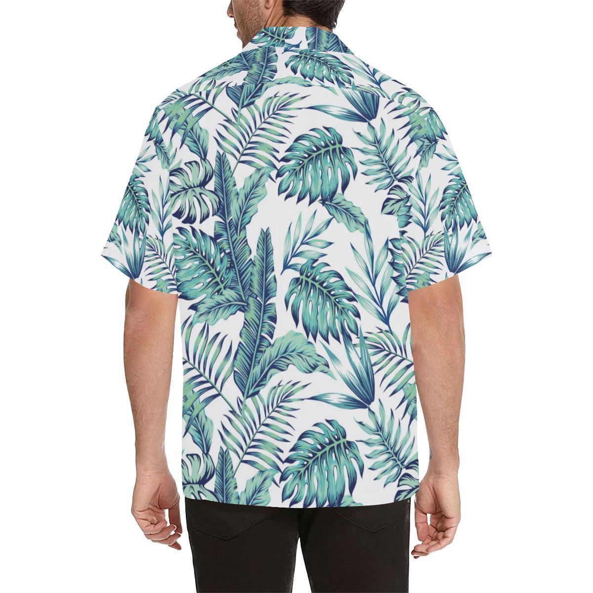 Pattern Tropical Palm Leaves Hawaiian Shirt - JTAMIGO.COM