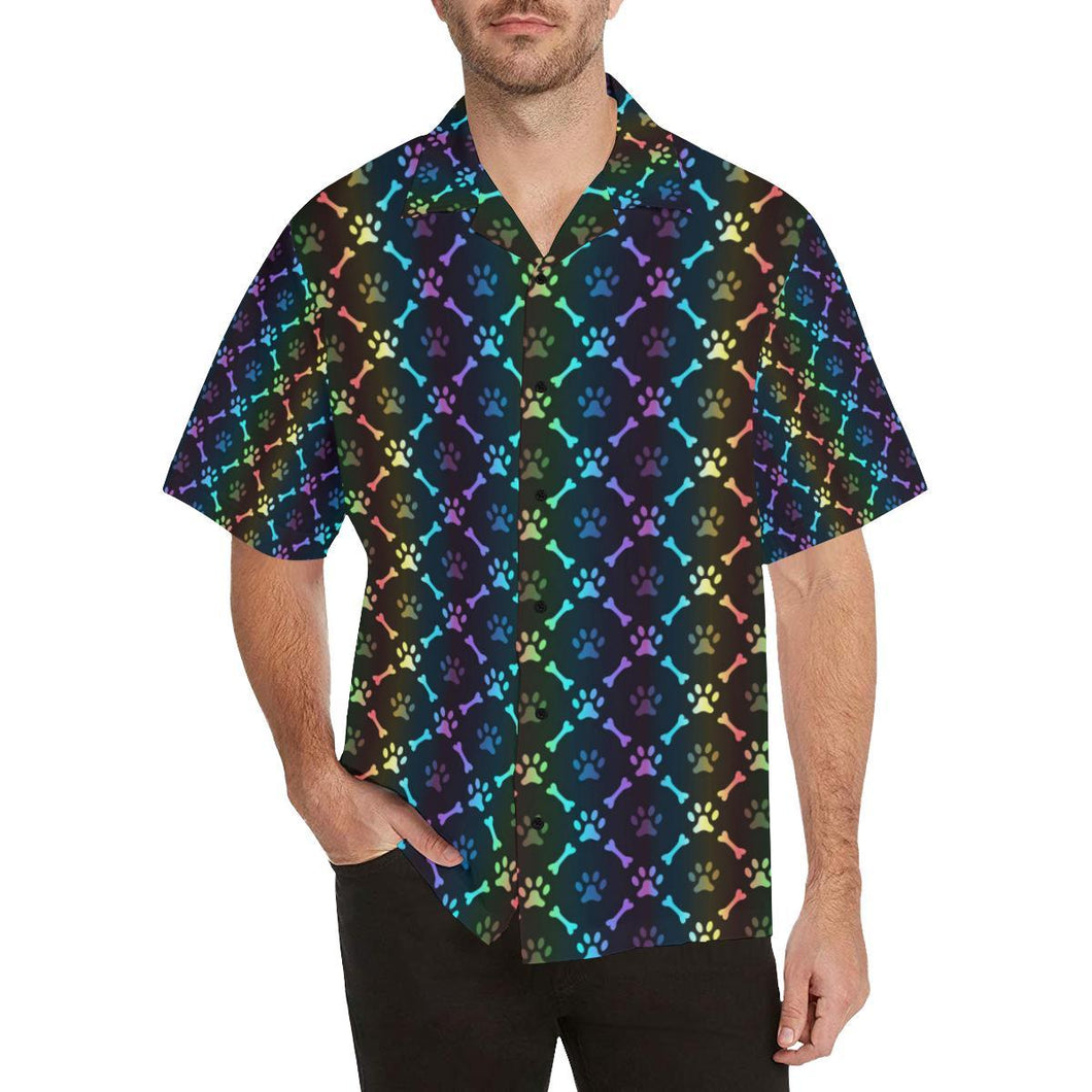 Paw Rainbow Print Hawaiian Shirt – JTAMIGO.COM