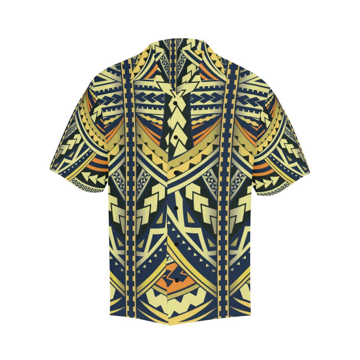 Polynesian Tattoo Print Hawaiian Shirt - JTAMIGO.COM