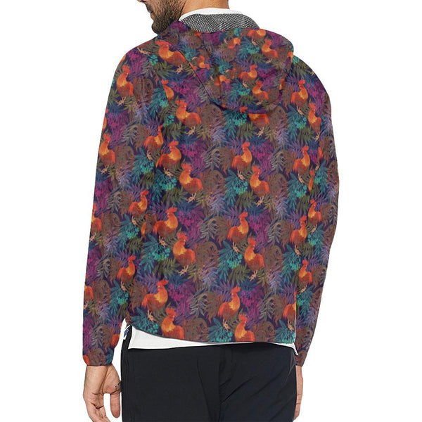 Rooster Print Style Unisex Windbreaker Jacket - JTAMIGO.COM