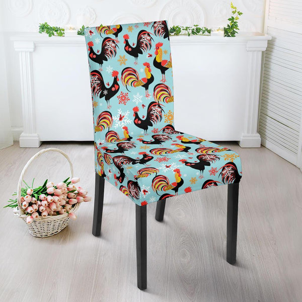 Rooster Themed Design Dining Chair Slipcover - JTAMIGO.COM