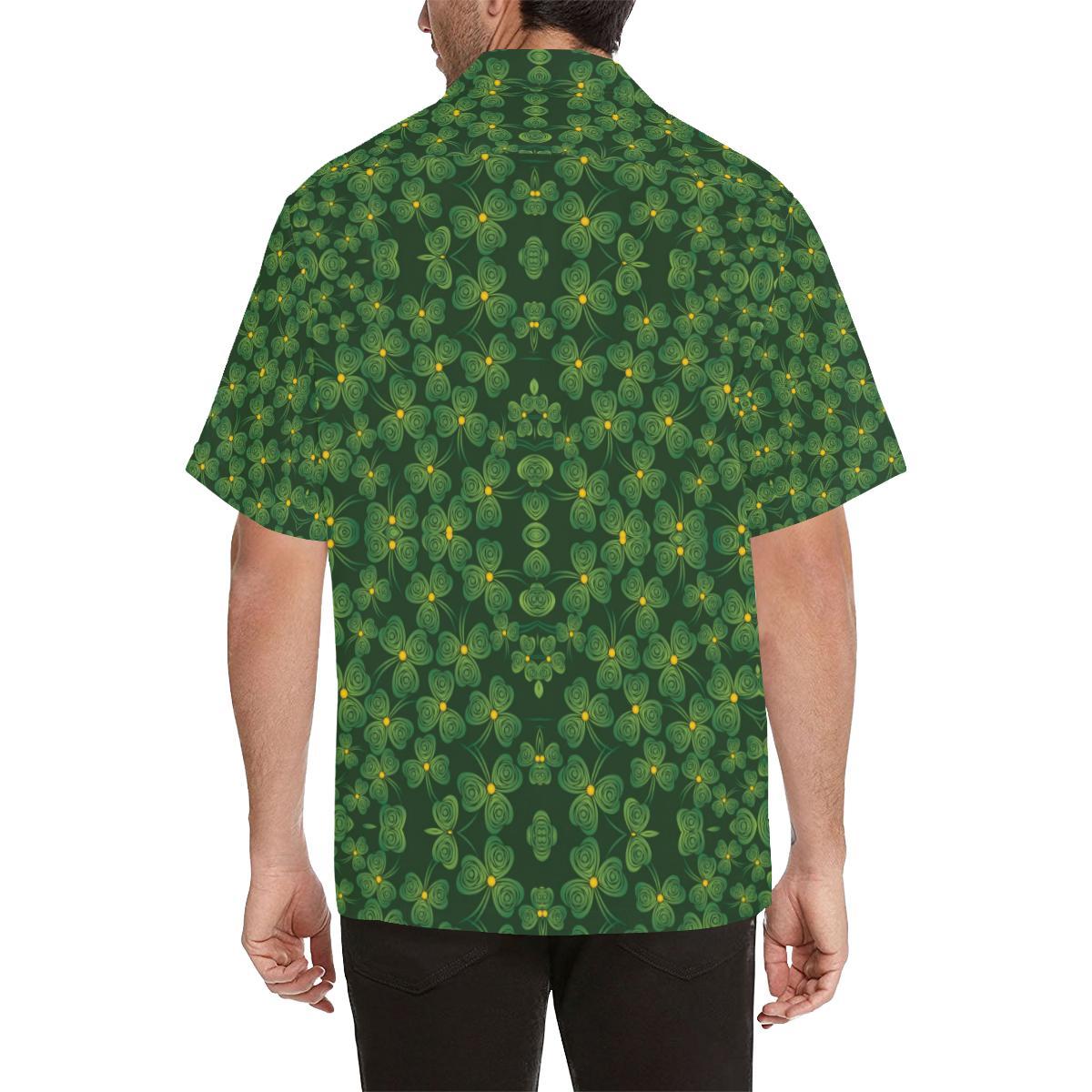 Shamrock Pattern Hawaiian Shirt - JTAMIGO.COM
