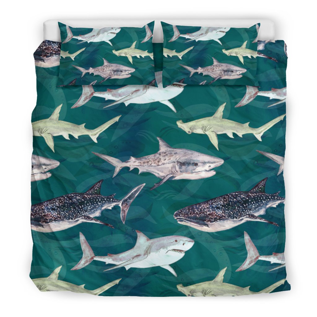 Shark Style Print Bedding Set - JTAMIGO.COM