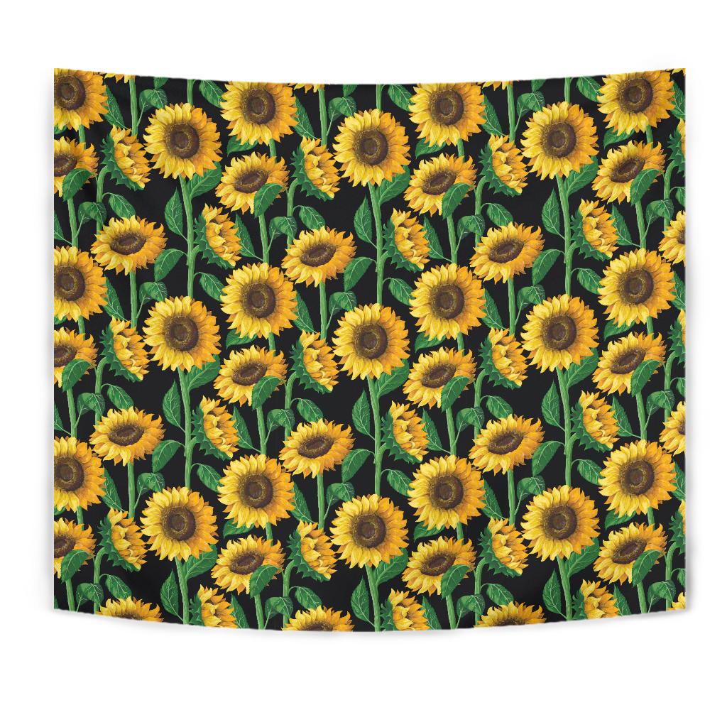 Sunflower Realistic Print Pattern Tapestry - JTAMIGO.COM