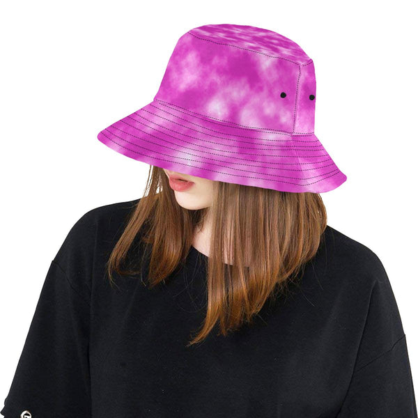 Tie Dye Pink Design Print Unisex Bucket Hat - JTAMIGO.COM