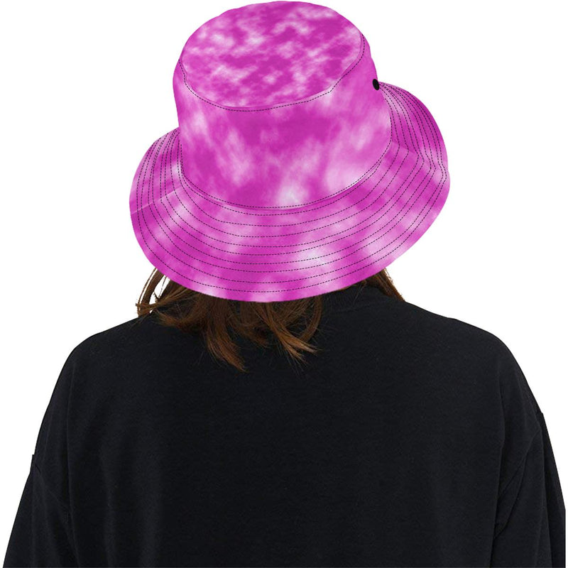 Tie Dye Pink Design Print Unisex Bucket Hat - JTAMIGO.COM