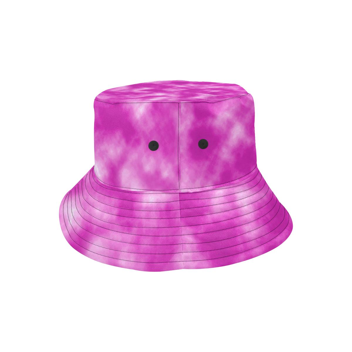 Tie Dye Pink Design Print Unisex Bucket Hat - JTAMIGO.COM