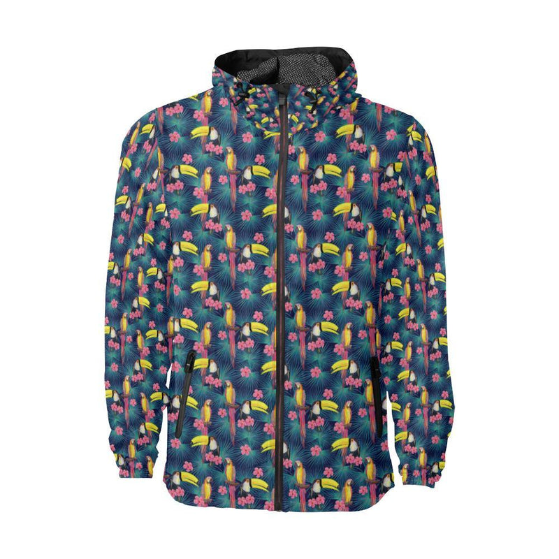 Toucan Parrot Design Unisex Windbreaker Jacket - JTAMIGO.COM