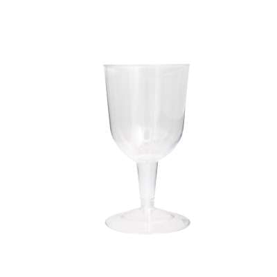 5.5oz Clear Plastic Wine Glasses 8ct