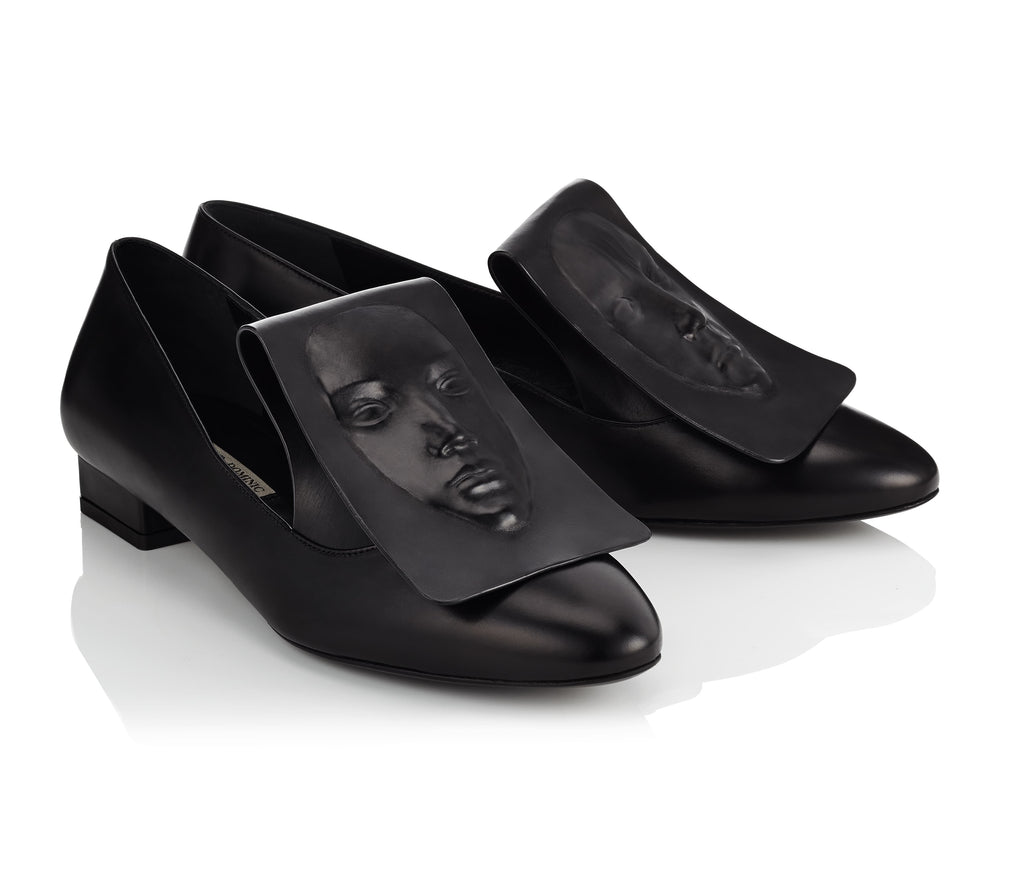 black womens loafers