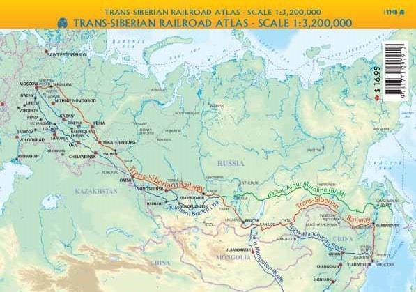 Pocket Travel Atlas - Trans-Siberian Railroad Pocket Atlas | ITM