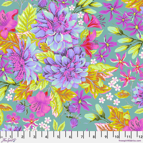 Tula Pink "Untamed" Hello Dahlia in Cosmic - Half Yard
