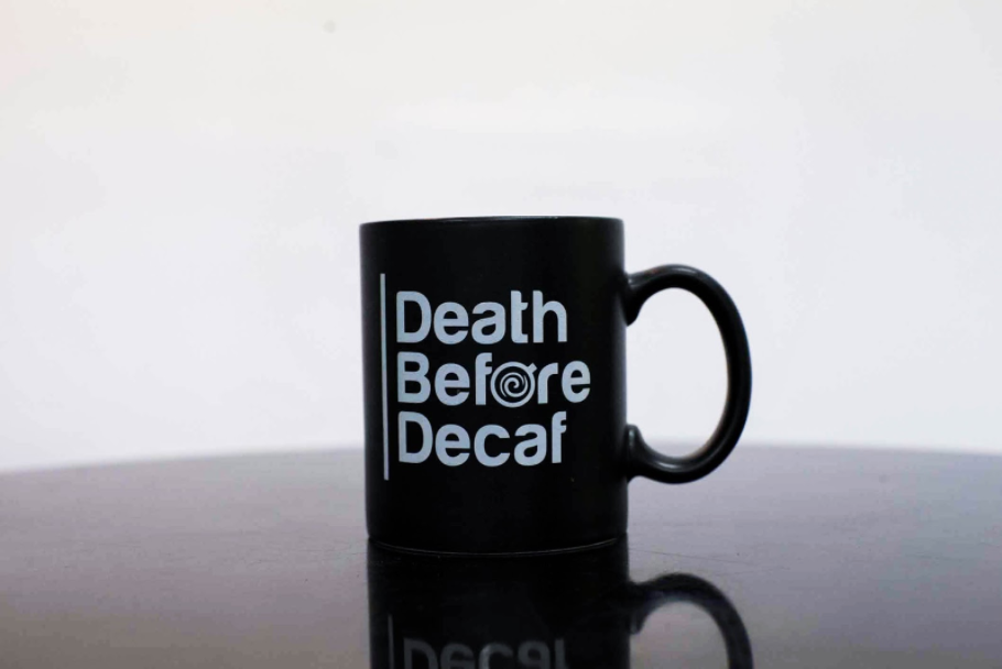 Death Before Decaf mug