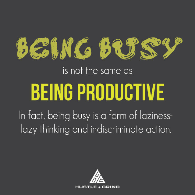 Busy vs Productive