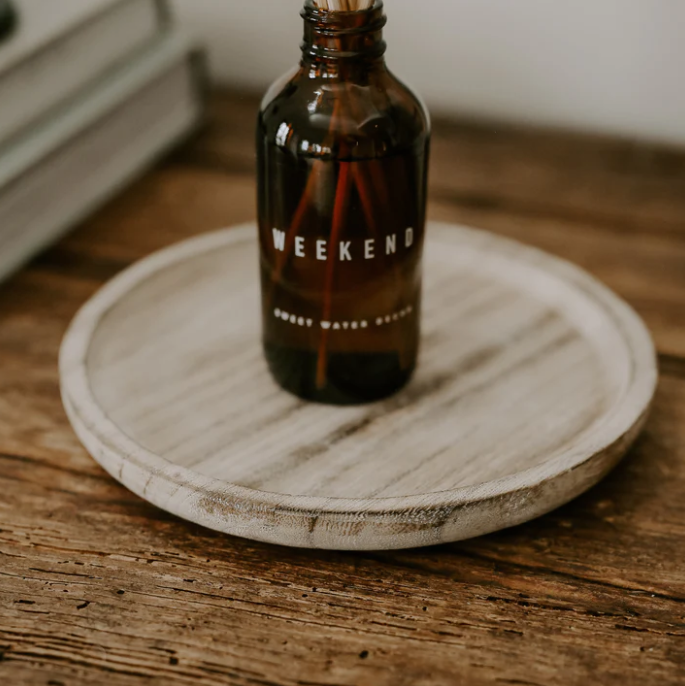 Large Rustic Round Wood Tray – Rustic Interiors LLC