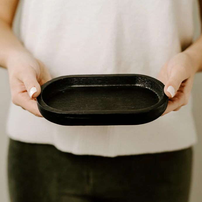 Large Rustic Round Wood Tray – Rustic Interiors LLC