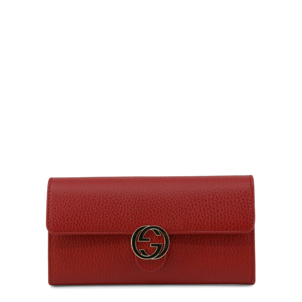 Gucci Portafogli Rosso Donna Pelle Dollar Calf Logo Mod. 615524 CAO0G |  