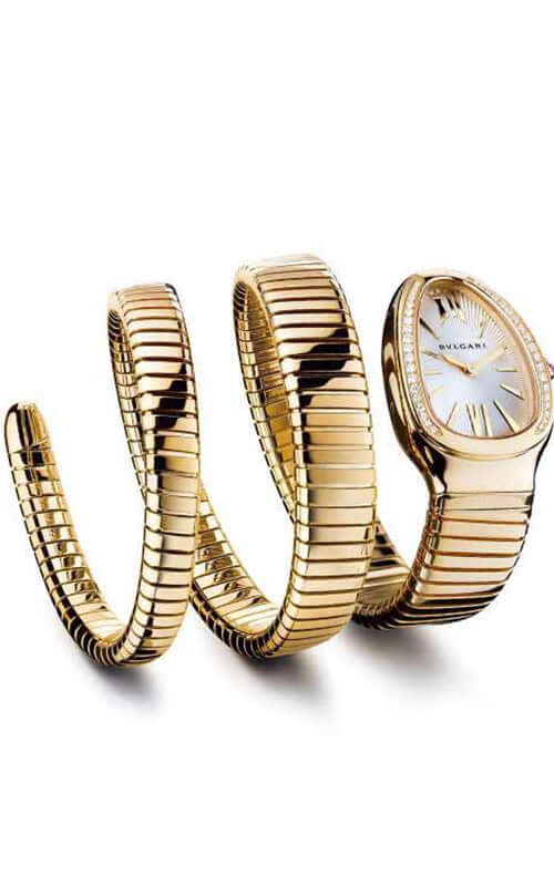 Bulgari Serpenti Double-Twirl Yellow Gold Watch 