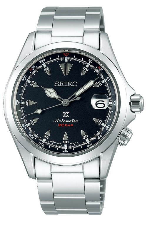 Seiko Prospex 'Sharks Tooth' Black Alpinist Watch SPB117J1