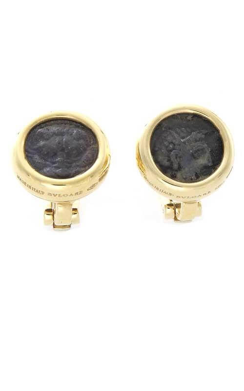 bvlgari gold earrings coin